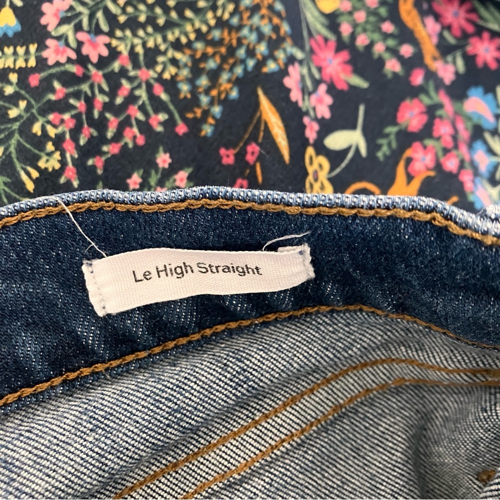 FRAME denim Le High Straight in Kingsway wash 28 - Picture 6 of 7